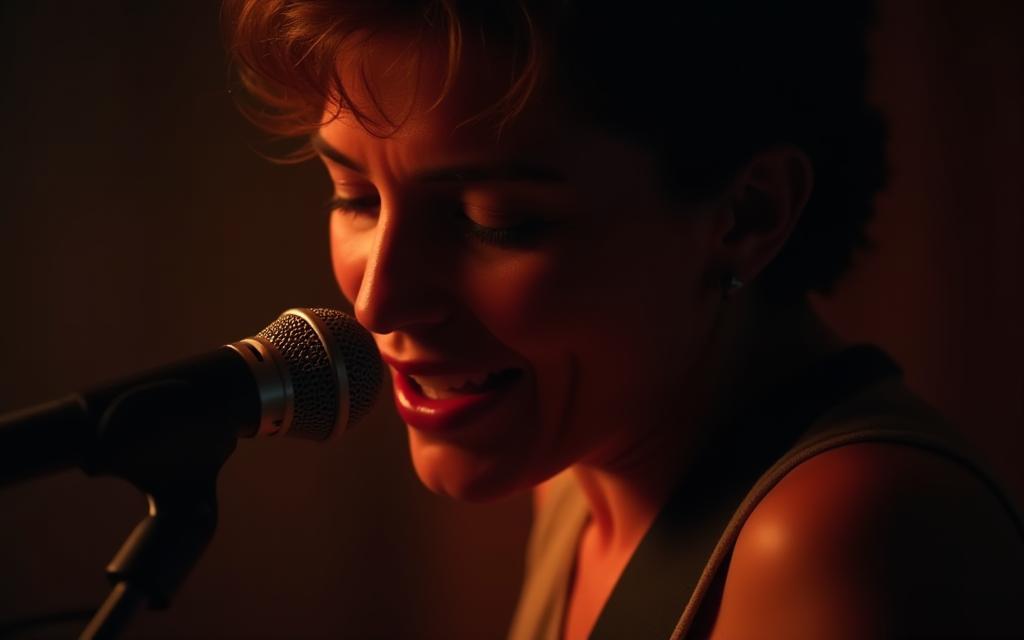 Dynamic image of an artist performing or creating, representing their passion